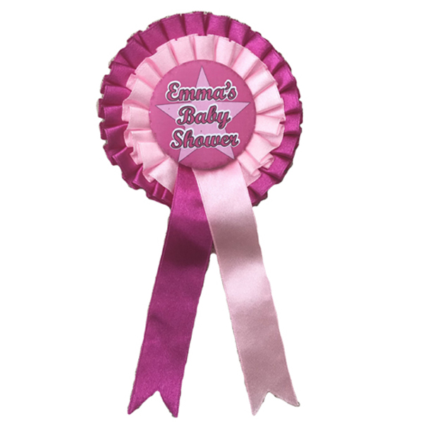 Personalised Rosettes for your Baby Shower