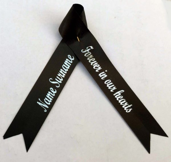 Funeral Ribbons - Memorial Service Ribbons