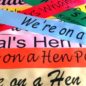 Personalised Sashes