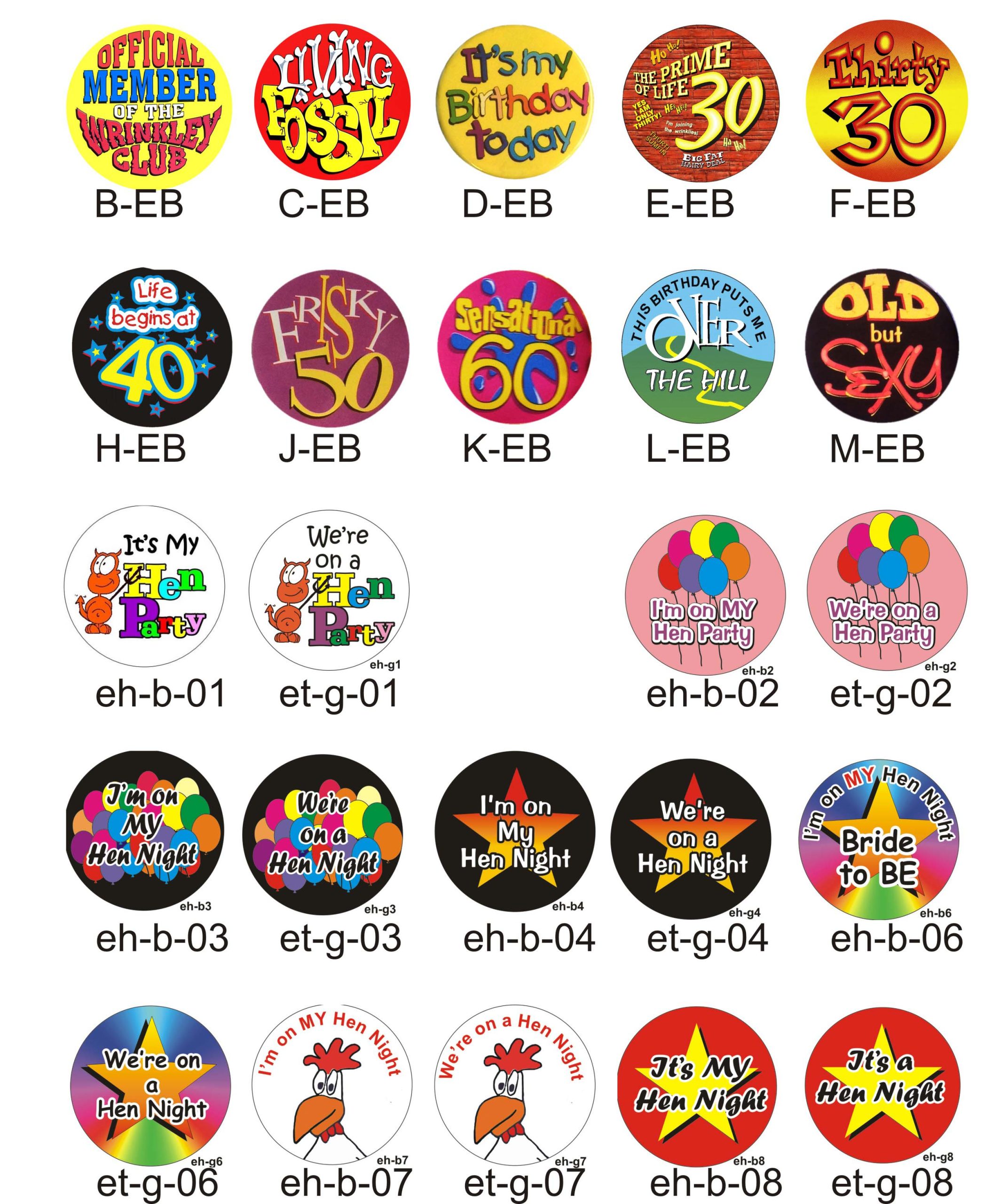 Hen Party and Birthday Badges - Image 4