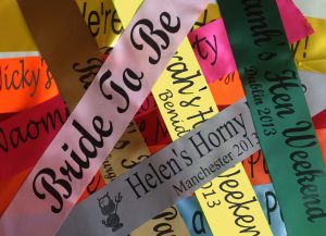 personalised sash