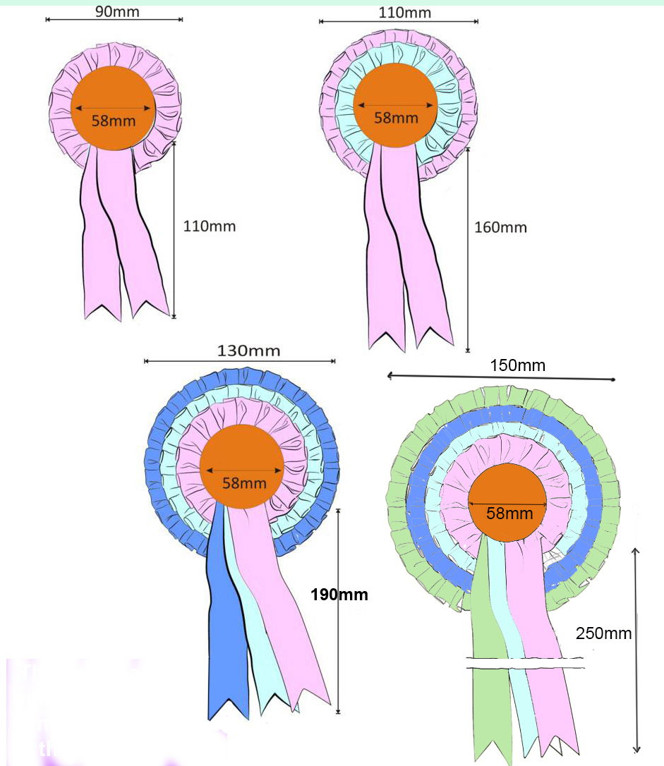 personalised rosettes