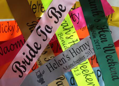 personalised sashes