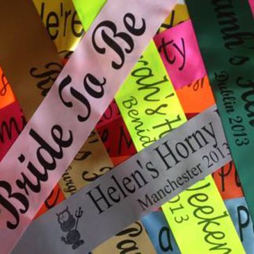 personalised sashes